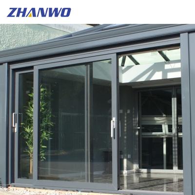 China Waterproof Aluminum Sliding Windows Design For Home Sliding Glass Door for sale