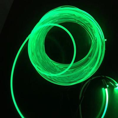 China Muttahida Majlis-e-Amal 6mm Core Side Glow Solid Fiber Optic Cable For LED Swimming Pool Lighting System for sale