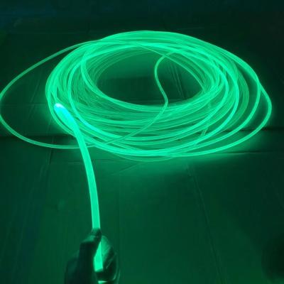 China Muttahida Majlis-e-Amal 10mm Core Side Glow Solid Fiber Optic Cable For LED Swimming Pool Lighting System for sale