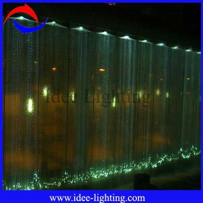 China LED Fiber Optic Waterfall Light Aluminum Curtain for sale