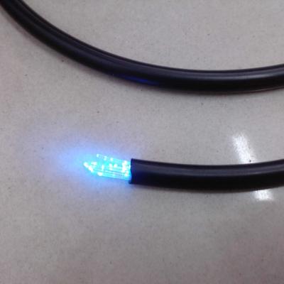 China LANDSCAPE 7*0.75mm Multicore Fiber Optic Cable 100m/roll With Black PVC For LED Pool Light for sale