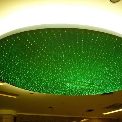 China Hotel Large Plastic Optical Fiber Hotel LED Chandelier With Remote Control for sale