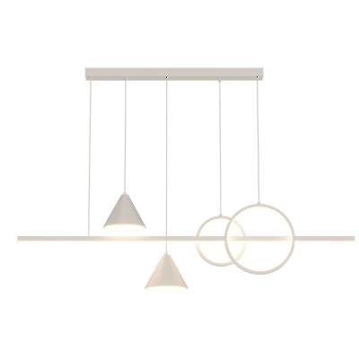 China Luxury 54w/120cm Simple Postmodern Nodic Dining Table Pendant Light Modern Pendant Hanging Light Modern Led Chandelier Light For Home for sale