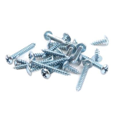 China Flat Head Big Cross Flat Galvanized Tapping Screws Big Round Tapping Screws M8 M10 for sale