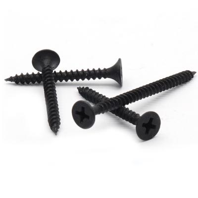 China Pan Black Oxide Drywall Screws To Attach Drywall To Wood for sale