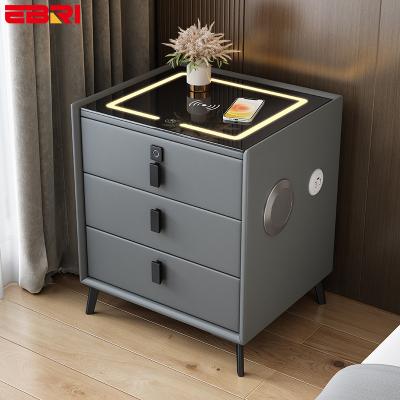 China Blue Modern Simple Convertible Side Table Bedside Table Smart Home Bedroom Bedside Speaker Tooth Furniture Nightstand 10-15 Days for sale