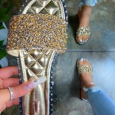 China 2021 fashion trend new design casual women's girls sandal fashion flat slippers and sandals for women and ladies for sale