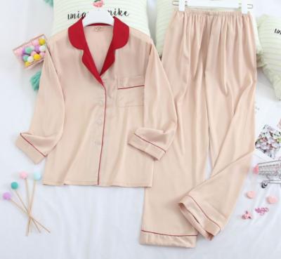 China Good Quality QUICK DRY Women Clothes For Autumn Pajamas Sets O-Neck Sleepwear Pajamas Long Sleeve Pajamas for sale