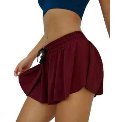 China Shorts Skirt Shorts Yoga Shorts Women 2 In 1 Gym Workout Fitness Sweat Shorts Woman for sale