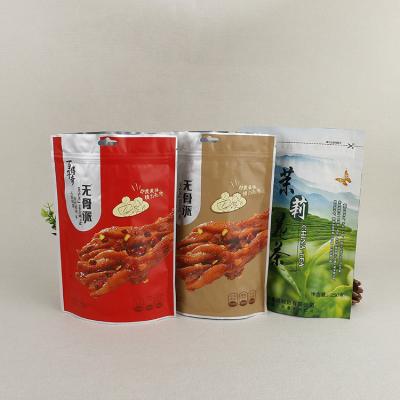 China Custom Plastic Composite Bags Disposable Self Seal Food Packaging Bags Chicken Feet and Duck Feet Snack Bags Disposable Packaging Bags for sale