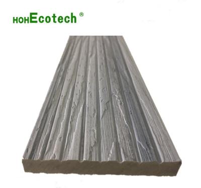 China Fascia Panel Huasu Co-Extrusion WPC Decking Shield Gain Faux Wood Timber for sale