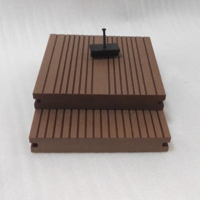 China Anti-water solid outdoor waterproof wpc decking wood plastic composite wpc decking for sale