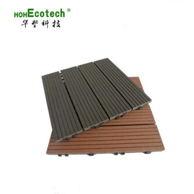 China Modern High Quality Interlocking Outdoor Deck Tiles WPC DIY Wood Plastic Floor Tiles for sale