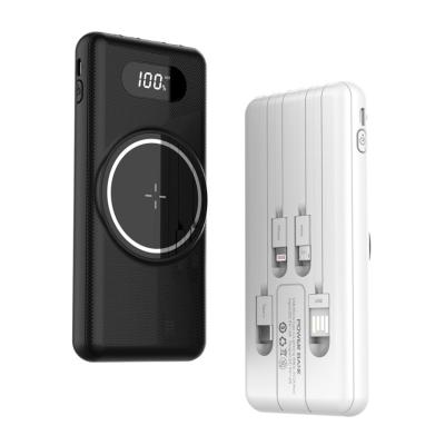 China 2022 New QC22.5W/PD20W Fast Fast Charging Radio Magnetic Power Bank 10000mah With 15W Wireless Output for sale