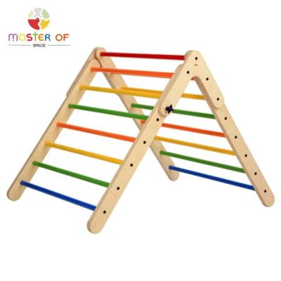 China 3 Years+ Professional Sturdy Indoor Wooden Triangle Foldable Climber For Kids W01F063 for sale