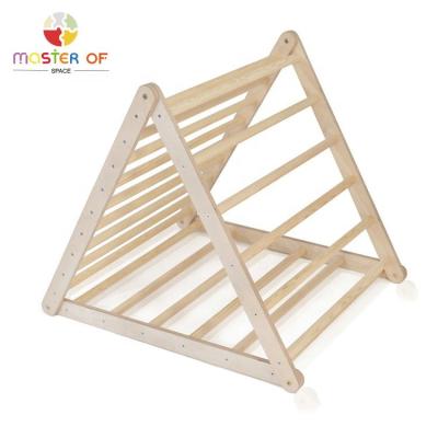 China 3 Years+ Indoor Playground Wooden Climbing Triangle Set With Ladder W01F050 for sale