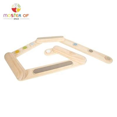 China 3-60 Year Old Montessori House Obstacle Course Wooden Balance Beam Gymnastics For Kids W01F064 for sale