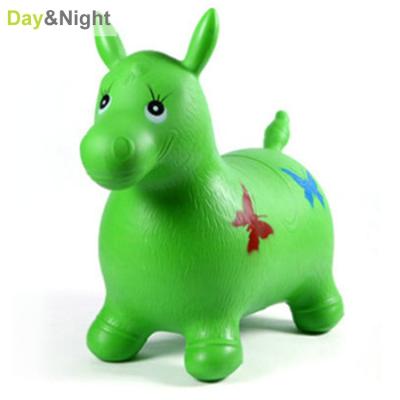 China Ride On Toy Wholesale Space Animal Jump Beautiful Horse Inflatable Plastic Ride On Toy For Children P16D008B for sale