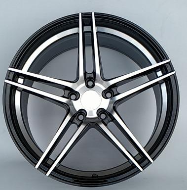 China Wholesale black color aluminum car mag gear wheel rims 17 inch 4*114.3 fit for audi a3 for sale