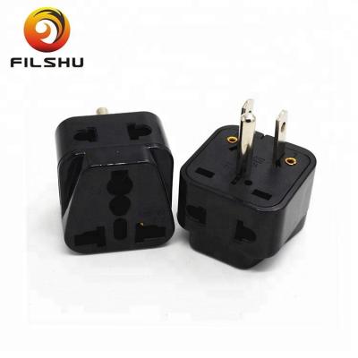 China Universal White/Black Residential/Multi-Purpose Travel Adapter AU UK EU To US Plug Splitter Travel Wall AC Adapter 250V 10A Plug Converter for sale