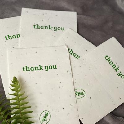 China Recyclable Biodegradable Europe Seed Paper For Bookmarks Greeting Cards And Business Thank You Cards for sale