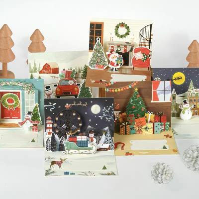 China Wholesale Europe Greeting Cards Christmas And 3d Pop Up Christmas Cards, Merry Christmas Card for sale