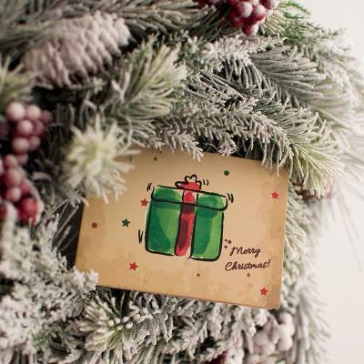 China Europe Christmas Card Paper Craft Shopping Christmas Greeting Cards Handmade Mini Paper Greeting Cards for sale