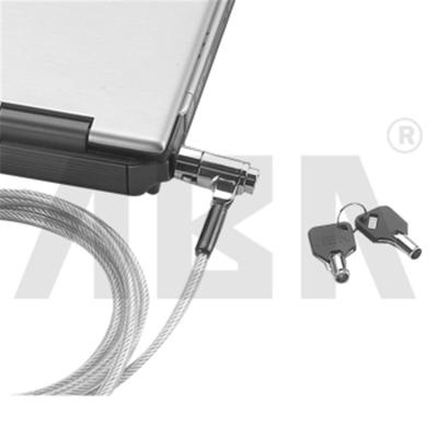 China Hot Selling Zinc Alloy Adjustable Cable Laptop Table Braking Wire Computer Steel Lock for sale