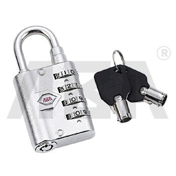 China 4 Digit Combination Padlock Zinc Alloy Zinc Alloy Nickel Plated Combination Padlock for sale