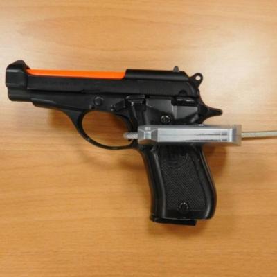 China Zinc Alloy Cable Length Gun Lock Trigger Lock for sale