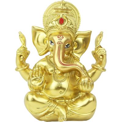 China Creative Gift Elephant Buddha Statue Resin God Statue Europe Feng Shui Indian Elephant Home Decoration Handmade Decoration for sale