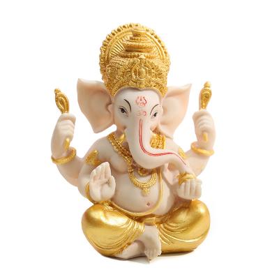 China Creative Gift Elephant Buddha Statue Resin God Statue Europe Feng Shui Indian Elephant Home Decoration Handmade Decoration for sale