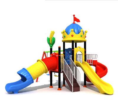 China Senior PE Children 2023 Newest Quality Fun Plastic Kids Outdoor Playground Equipment With Swing And Slide Outdoor Playground for sale