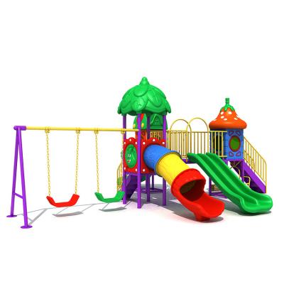 China PE Children Commercial Outdoor Playground Equipment Anti-Static Slide and Swing for Kids Playground Equipment with Swing for sale