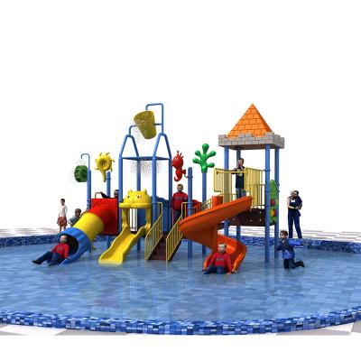 China New PE Swimming Games Aging Resistance Kids Water Park Water Playground LLDPE And Galvanized Pipe Water Equipment Slides For Sale for sale