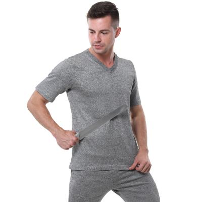 China Anti-Cut Cut Heavy Duty Gray Color Clothes T-Shirt For Pertective Fiber Cut Heavy Duty HPPE T-shirt For Body for sale