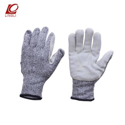 China Application Hand Gloves Heavy Duty Riding Cut Out Construction And Anti-Slip Feature Industrial Gloves for sale