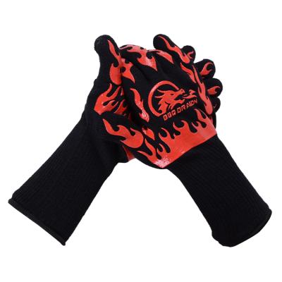 China Kitchen Oven Extreme Heat Resistant Gloves, Silicone BBQ Oven Gloves CE Amazon Suppliers Gloves for sale