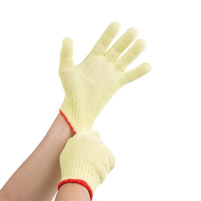 China Safety Work Kitchen Gloves With Heep Pigskin Material Operation Safety Mechanic Cut And Heat Resistant Hand Glove Gardening Suppliers for sale