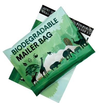 China Animal Forest Moisture Proof Poly 10*13in 2.5mil 25*33cm Biodegradable Mailers Thank You Biodegradable Clothing Mailing Bags for sale