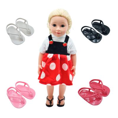 China Wholesale Plastic American Soft Toy 18 Inch Girl Doll Sandal Shoes for sale