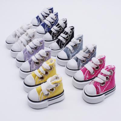 China Wholesale ob11 barbie doll baby bjd toy 3.5cm soft canvas shoes for 12 inch dolls for sale