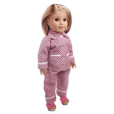 China Cute Leisure Handmade Pajamas Pattern Fit 18 Inch American Born Doll Clothes&43cm Doll For Girl's Doll Outfits for sale