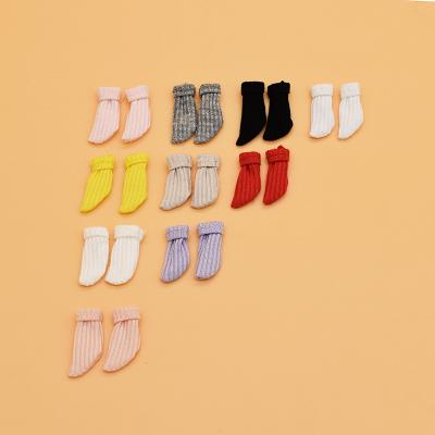 China Super Cute Handmade Girls Toys OEM Doll Colorful Socks For 1/8 Ob11 Ob22 Ob24 Molly Doll Clothes Accessories for sale