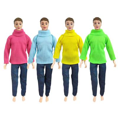 China Handmade Clothes for Ken Doll Color Sweater and Jeans Ken Sheer Loungewear Outfit for 11-12 Inch Dolls for sale