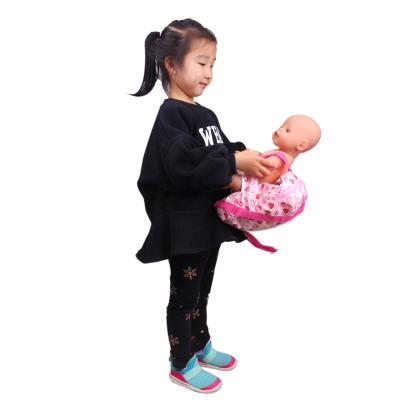 China Toy Baby Doll Carrier Backpack Plush Doll Accessories Soft Velvet Toy Backpack For 18 Inch America Doll for sale