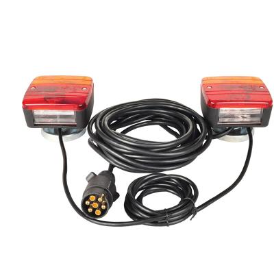 China Used High Quality Tail Light Truck Trailer Kit With 4-Pin Magnetic Cable And Two Lights for sale