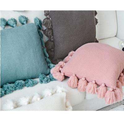 China i@home Fire Retardant Though Decorative Couch Pillows Cover Tassals Home Decor for sale