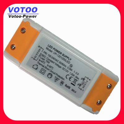 China Ceiling Lamp Constant Voltage LED Driver 12W 1000ma 100 - 240VAC for sale