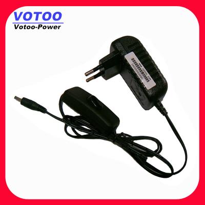 China Light Weight Power Switching Power Adapter 220v Ac To 12v 1000ma 9Watt for sale